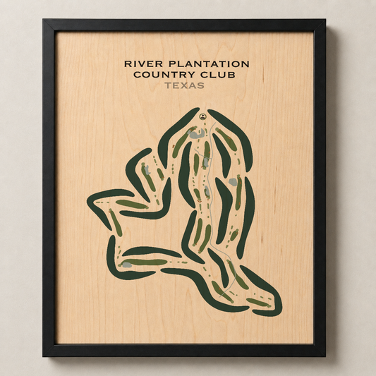 River Plantation Country Club, Texas - Printed Golf Courses