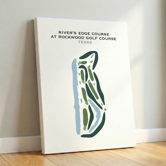 River's Edge at Rockwood Golf Course, Texas - Printed Golf Courses