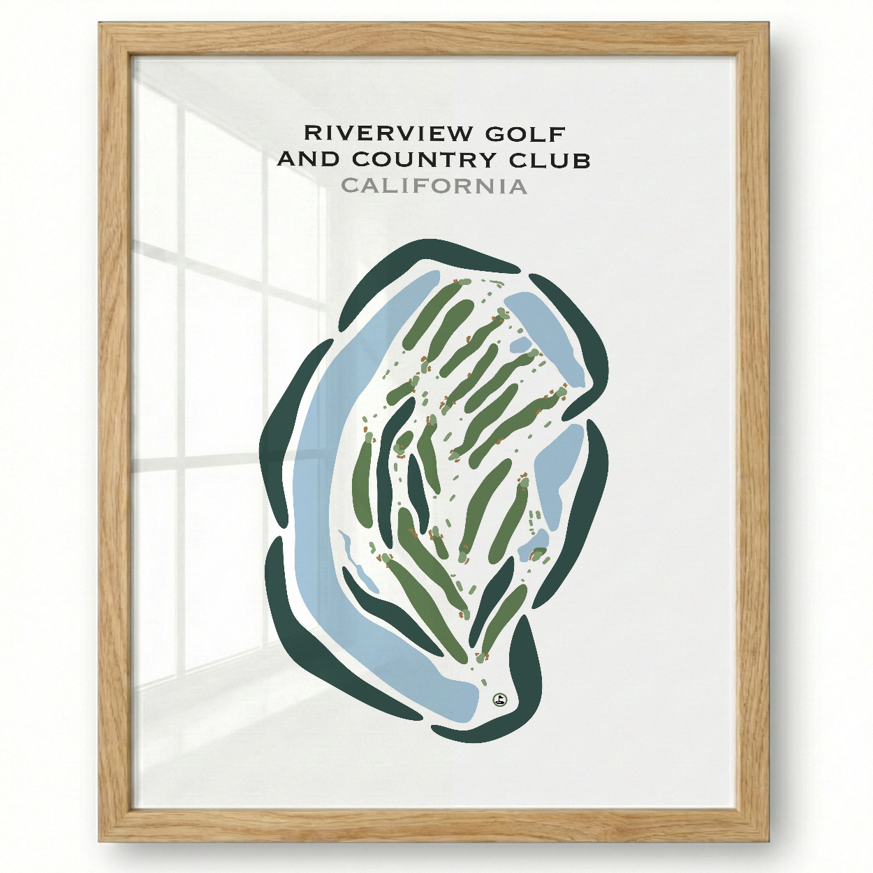 Riverview Golf & Country Club, California - Printed Golf Courses