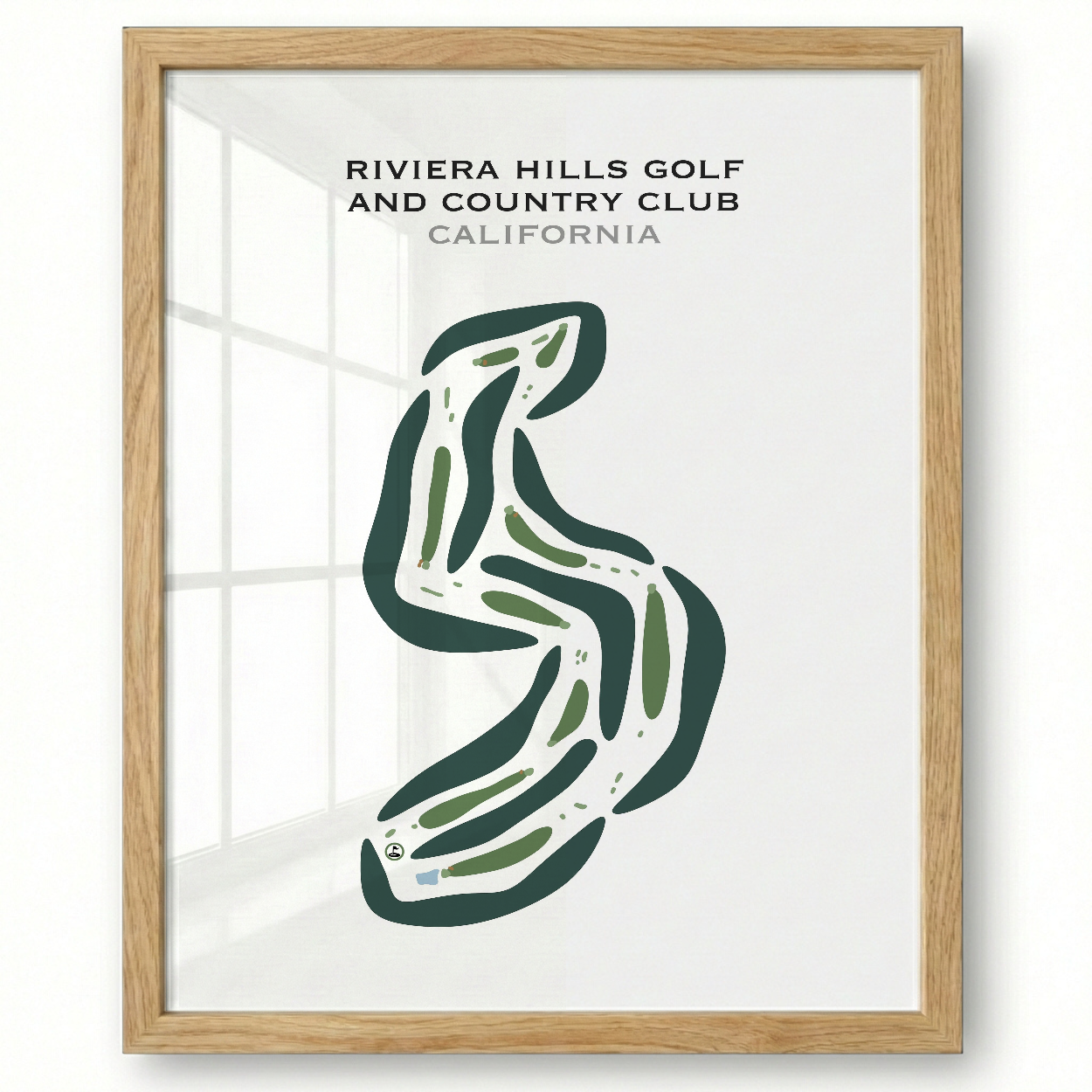 Riviera Hills Golf and Country Club, California - Printed Golf Courses