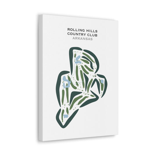 Rolling Hills Country Club, Arkansas - Printed Golf Courses