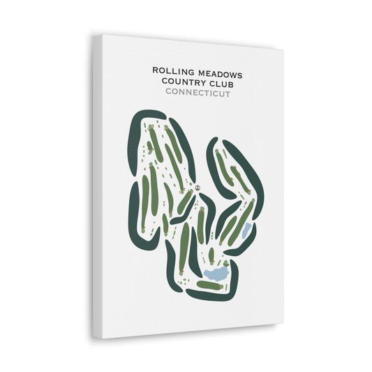 Rolling Meadows Country Club, Connecticut - Printed Golf Courses