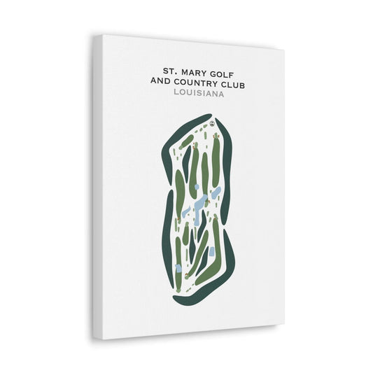 St Mary Golf & Country Club, Louisiana - Printed Golf Courses