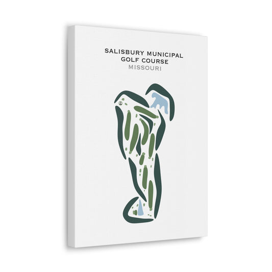 Salisbury Municipal Golf Course, Missouri - Printed Golf Courses