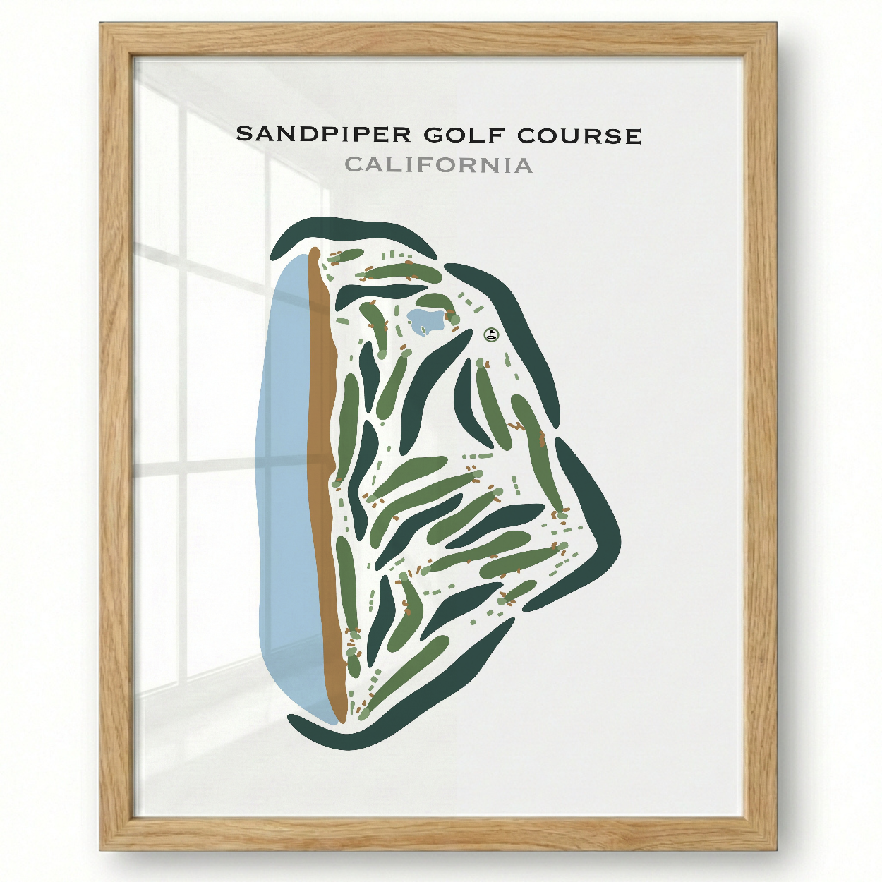 Sandpiper Golf Course, California - Printed Golf Courses