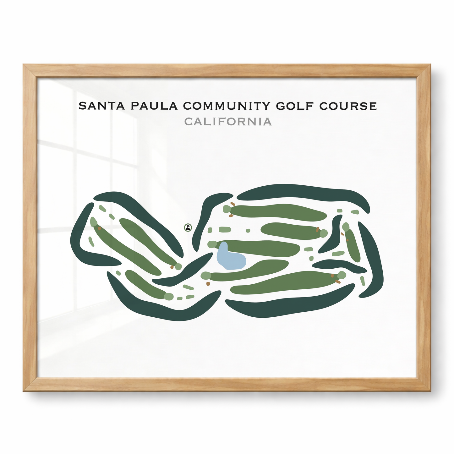 Santa Paula Community Golf Course, California - Printed Golf Courses