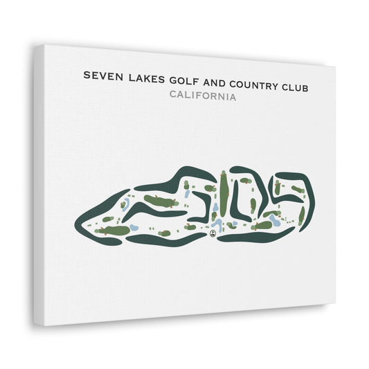 Seven Lakes Golf & Country Club, California - Printed Golf Courses