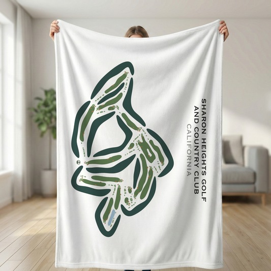 Sharon Heights Golf & Country Club, California - Printed Golf Courses