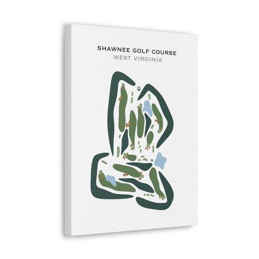 Shawnee Golf Course, West Virginia - Printed Golf Courses