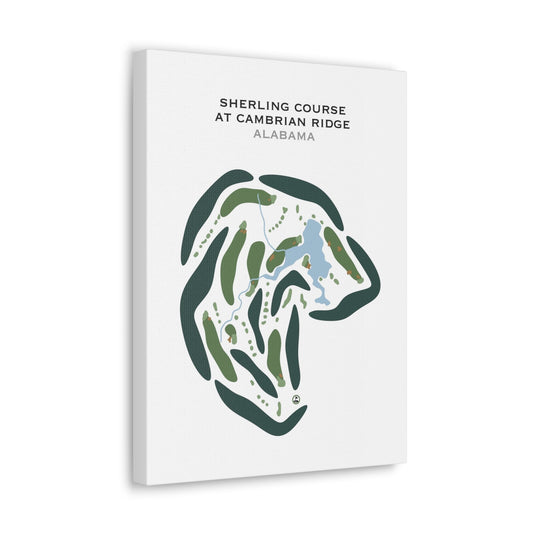 Sherling Course at Cambrian Ridge, Alabama - Printed Golf Courses