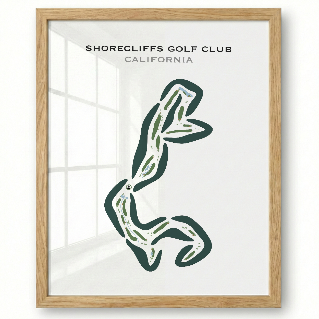 Shorecliffs Golf Club, California - Printed Golf Courses