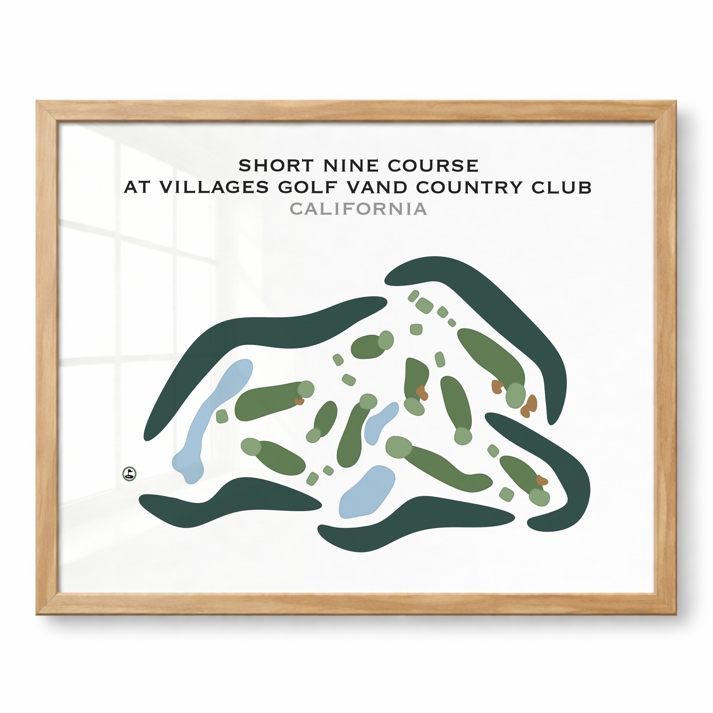 Short Nine Course at Villages Golf & Country Club, California - Printed Golf Courses