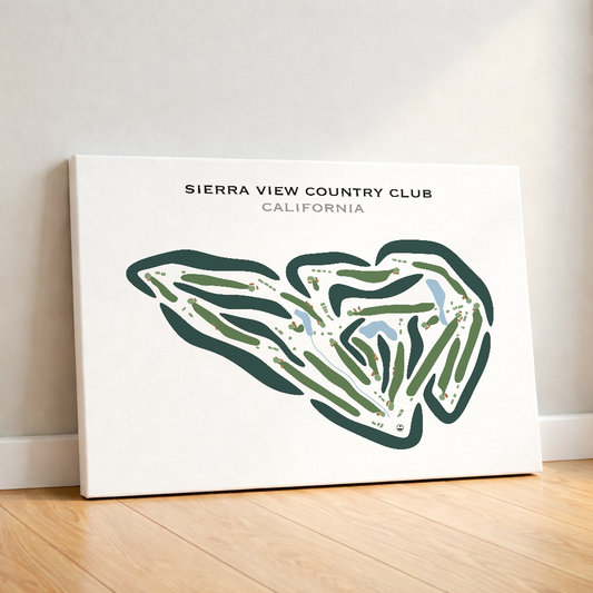 Sierra View Country Club, California - Printed Golf Courses
