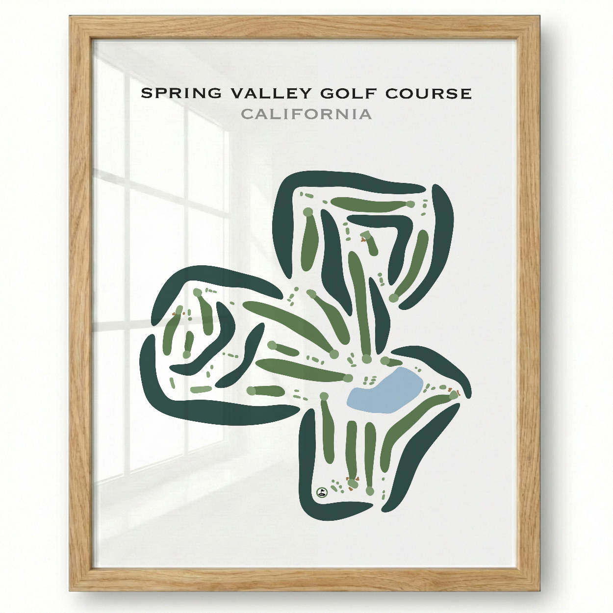 Spring Valley Golf Course, California - Printed Golf Courses