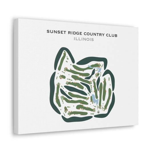 Sunset Ridge Country Club, Illinois - Printed Golf Courses