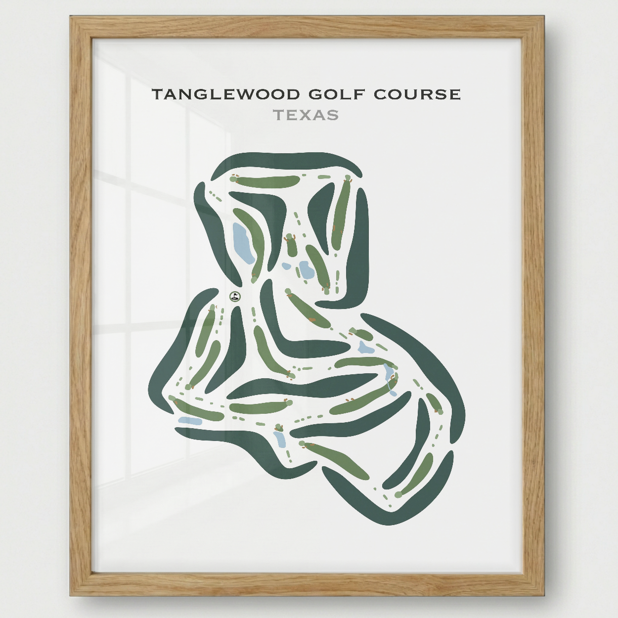 Tanglewood Golf Course, Texas - Printed Golf Courses