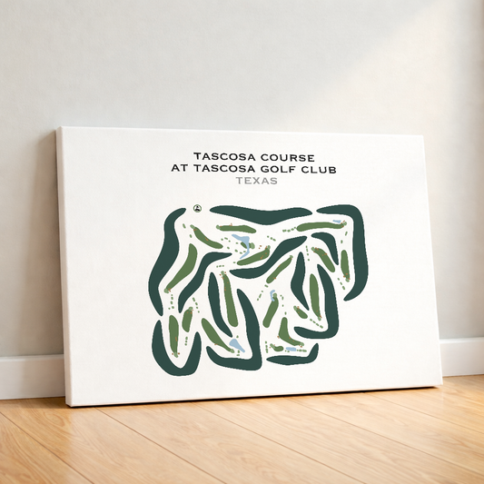 Tascosa Course at Tascosa Golf Club, Texas - Printed Golf Courses