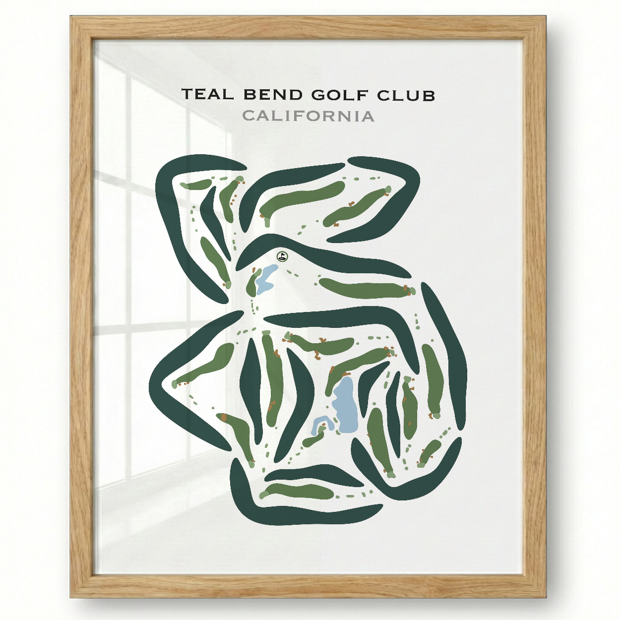 Teal Bend Golf Club, California - Printed Golf Courses