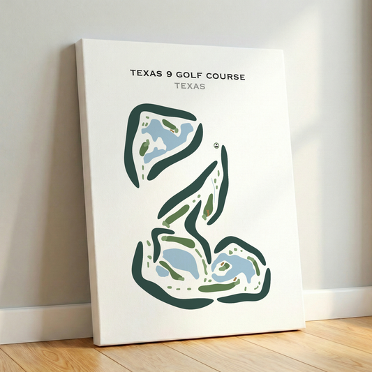 Texas 9 Golf Course, Texas - Printed Golf Courses