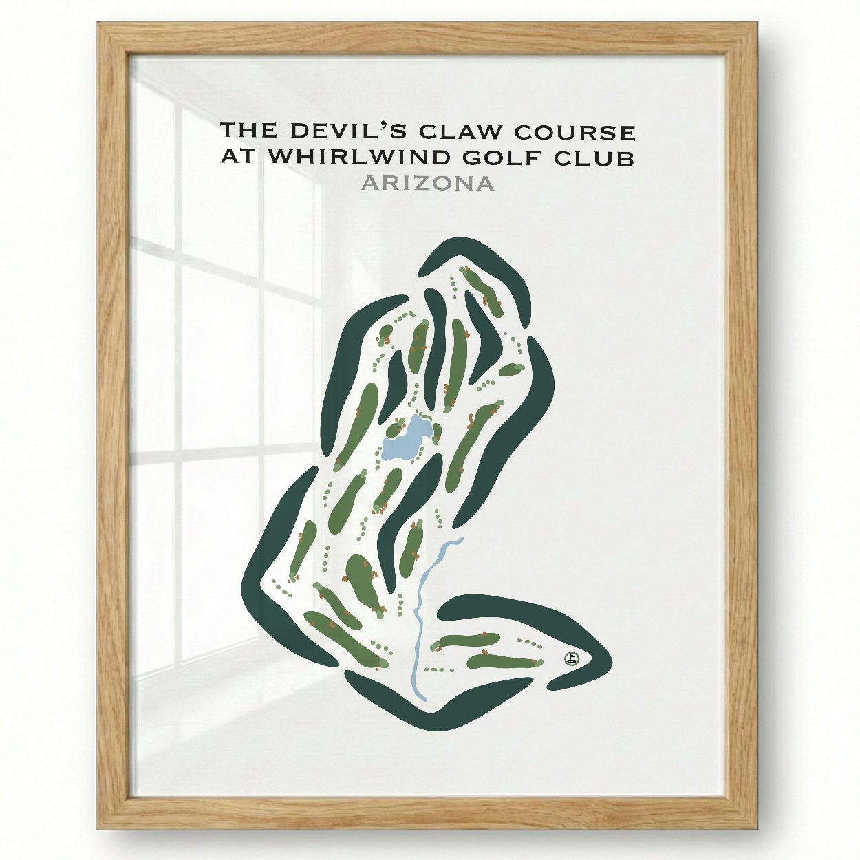 The Devil's Claw Course at Whirlwind Golf Club, Arizona - Printed Golf Courses