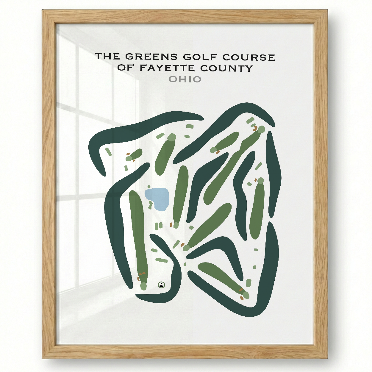 The Greens Golf Course of Fayette County, Ohio - Printed Golf Courses