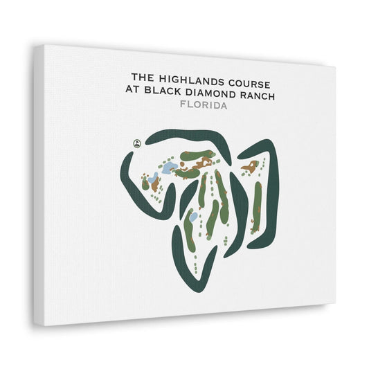 The Highlands Course at Black Diamond Ranch, Florida - Printed Golf Courses