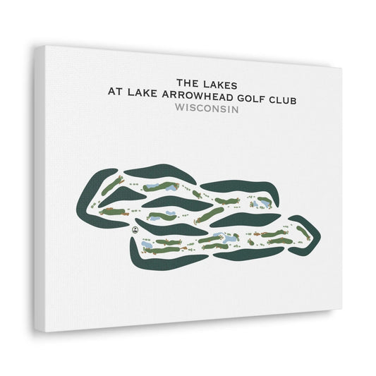 The Lakes at Lake Arrowhead Golf Club, Wisconsin - Printed Golf Courses