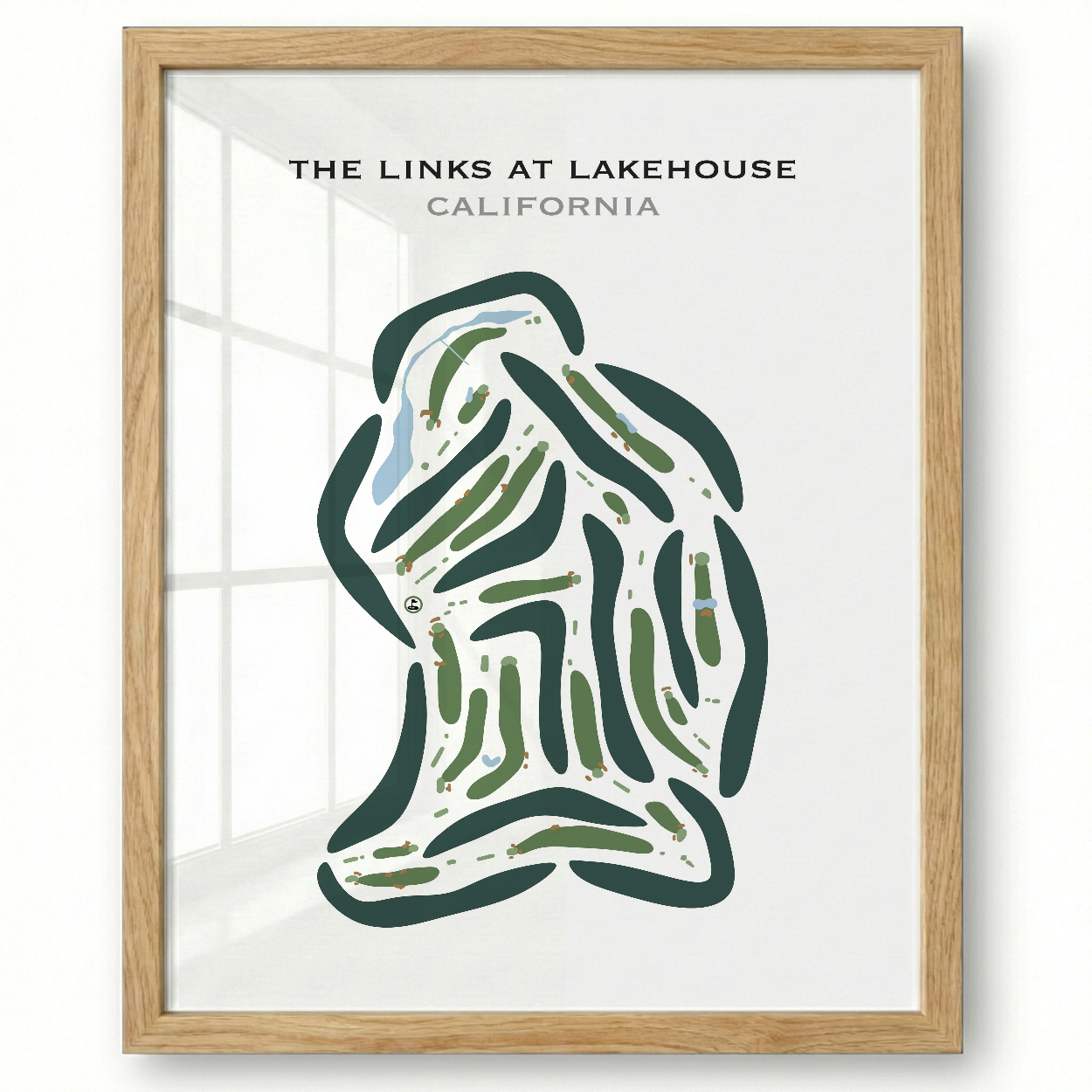 The Links at Lakehouse, California - Printed Golf Courses