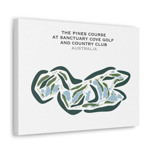 The Pines Golf Course at Sanctuary Cove Golf and Country Club, Australia - Printed Golf Courses