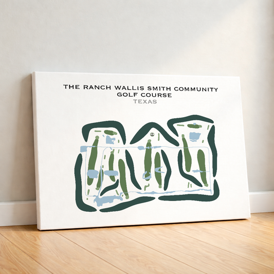 The Ranch Wallis Smith Community Golf Course, Texas - Printed Golf Courses