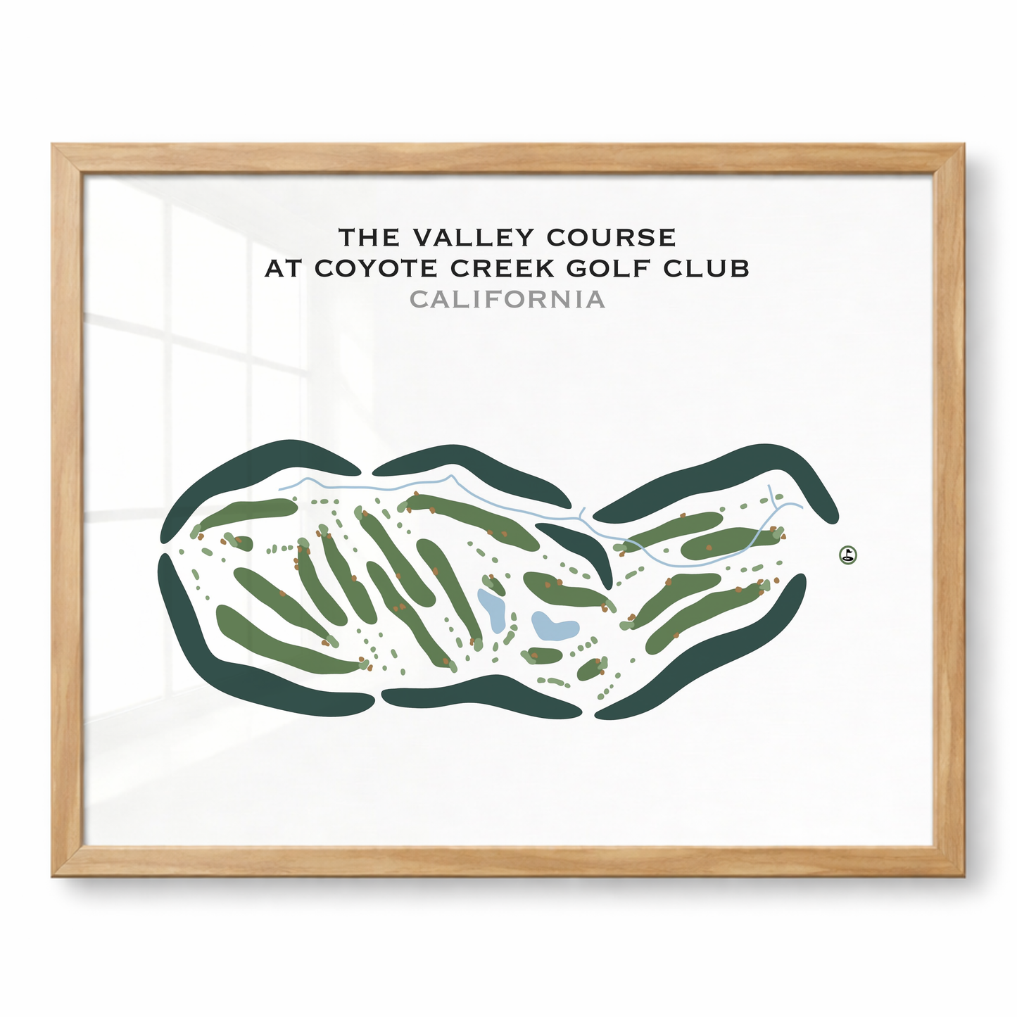 The Valley Course at Coyote Creek Golf Club, California - Printed Golf Courses