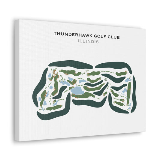 Thunderhawk Golf Club, Illinois - Printed Golf Courses