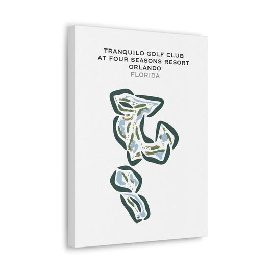 Tranquilo Golf Club at Four Seasons Resort Orlando, Florida - Printed Golf Courses