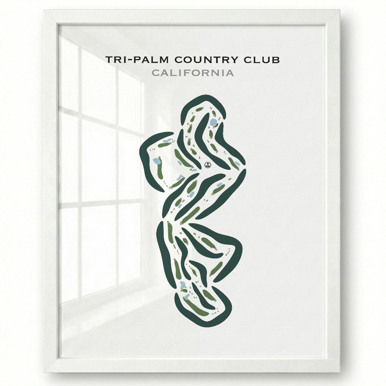 Tri-Palm Country Club, California - Printed Golf Courses