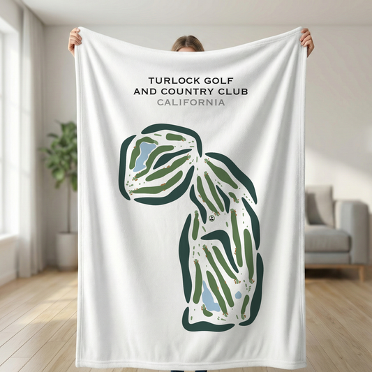 Turlock Golf & Country Club, California - Printed Golf Courses