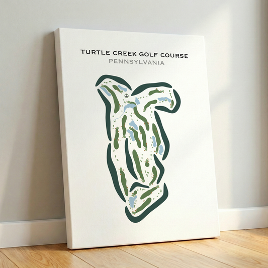 Turtle Creek Golf Course, Pennsylvania - Printed Golf Courses
