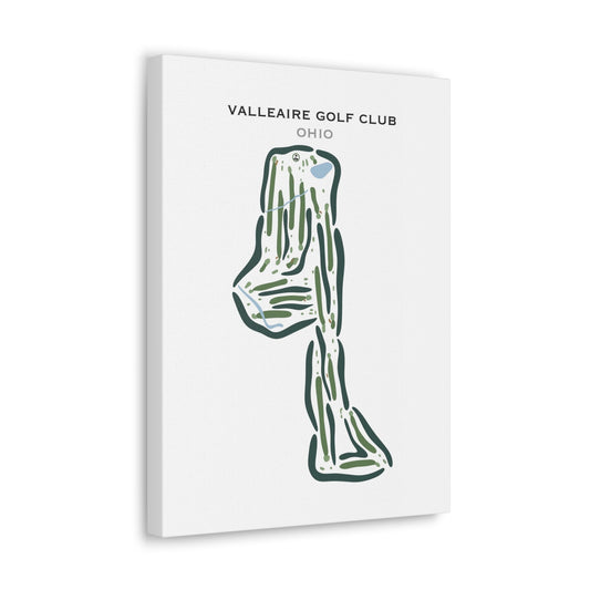 Valleaire Golf Club, Ohio - Printed Golf Courses