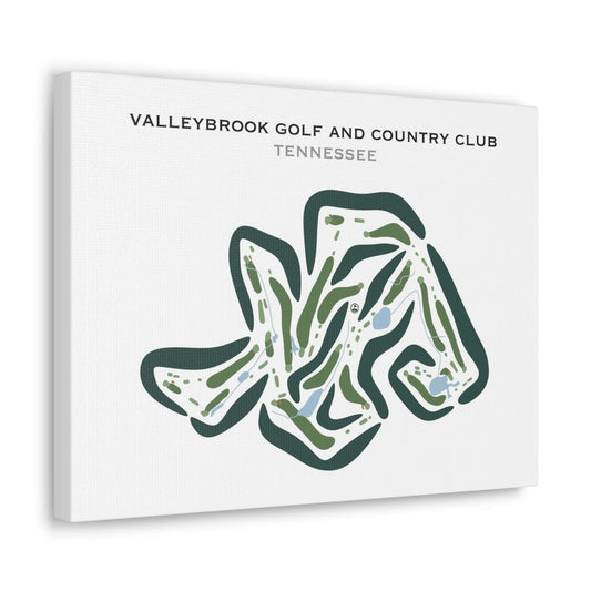 Valleybrook Golf and Country Club, Tennessee - Printed Golf Courses