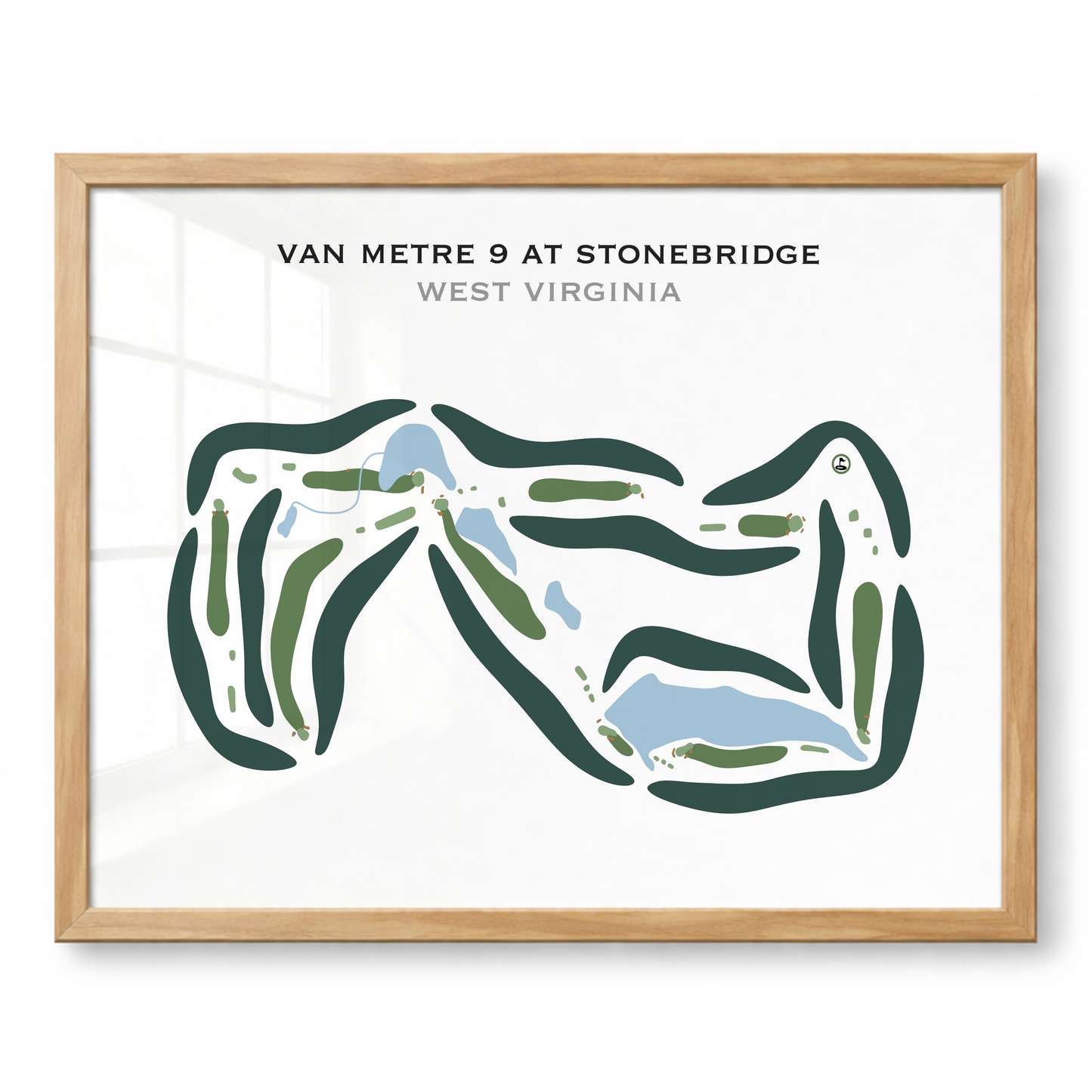 VanMetre 9 at Stonebridge, West Virginia - Printed Golf Courses