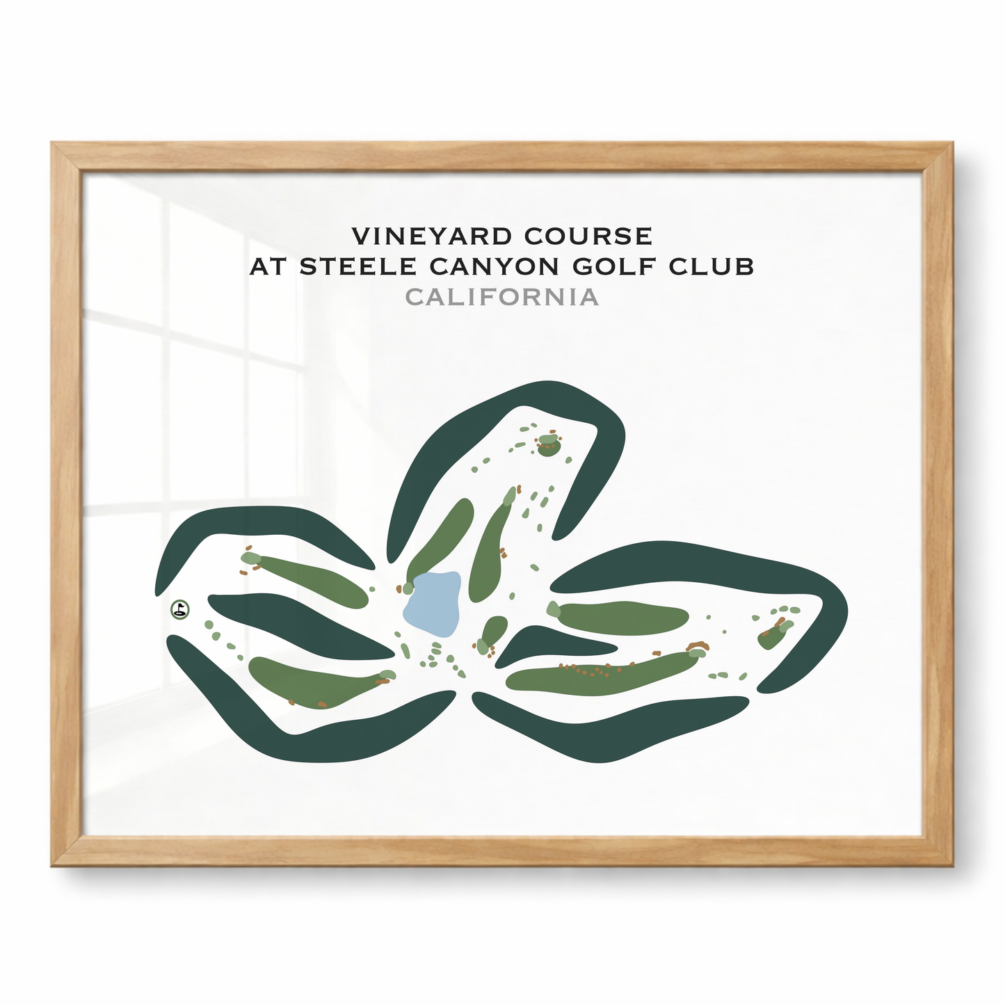 Vineyard Course at Steele Canyon Golf Club, California - Printed Golf Courses