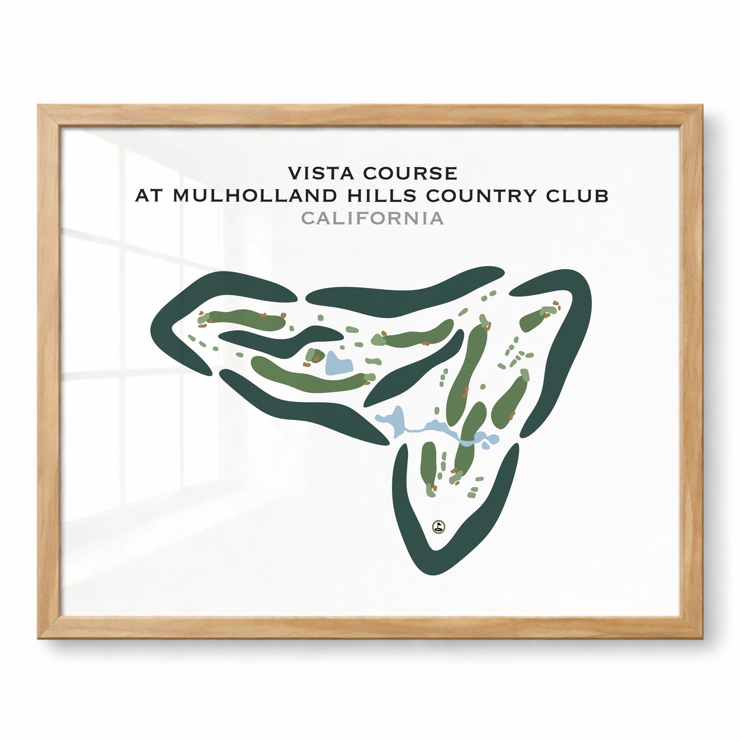 Vista Course at Mulholland Hills Country Club, California - Printed Golf Courses