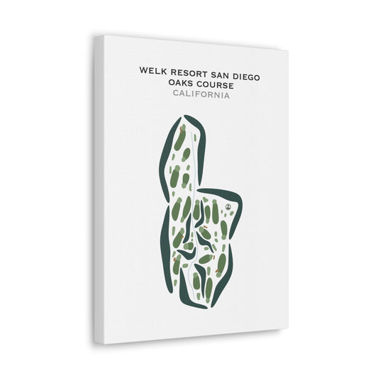 Welk Resort San Diego - Oaks Course, California - Printed Golf Courses