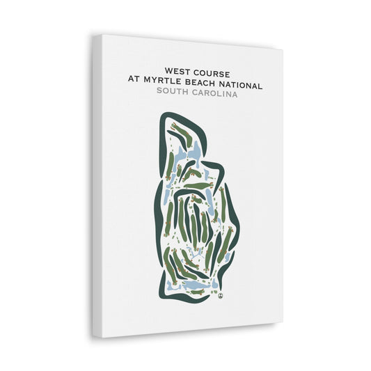 West Course at Myrtle Beach National, South Carolina - Printed Golf Courses