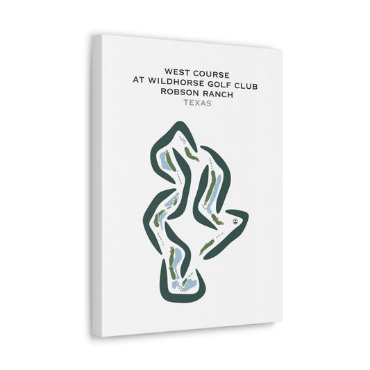 West Course at Wildhorse Golf Club at Robson Ranch, Texas - Printed Golf Courses