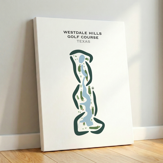 Westdale Hills Golf Course, Texas - Printed Golf Courses