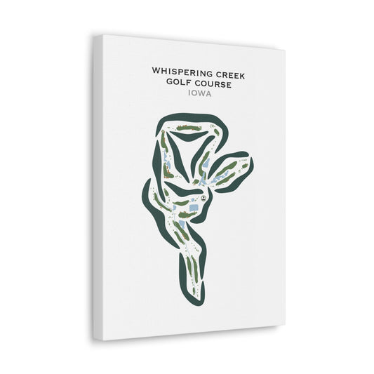 Whispering Creek Golf Course, Iowa - Printed Golf Courses
