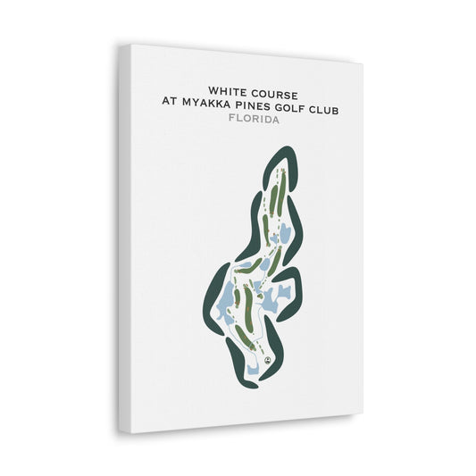 White Course at Myakka Pines Golf Club, Florida - Printed Golf Courses