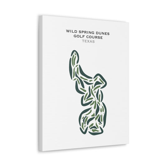 Wild Spring Dunes Golf Course, Mt. Enterprise, Texas - Printed Golf Courses