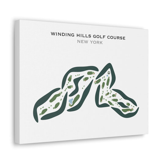 Winding Hills Golf Course, New York - Printed Golf Courses