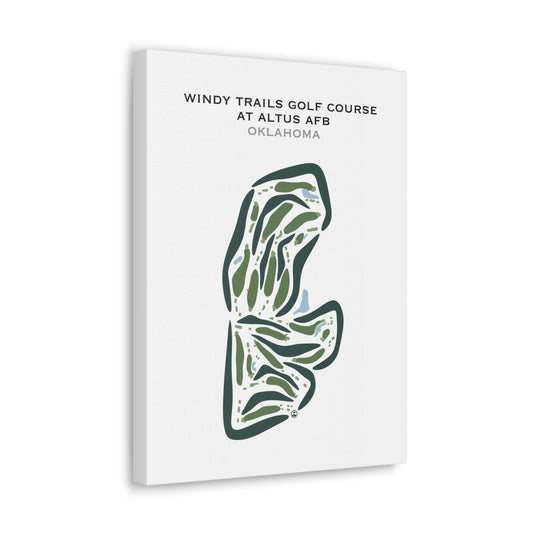 Windy Trails Golf Course at Altus AFB, Oklahoma - Printed Golf Courses
